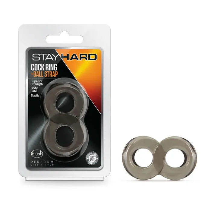 Stay Hard Cock and Ball Strap Black Premium Enhancer by Blush Novelties Blush Novelties Dildos Stay Hard Cock and Ball Strap Black Premium Enhancer by Blush Novelties Blush Novelties Dildos