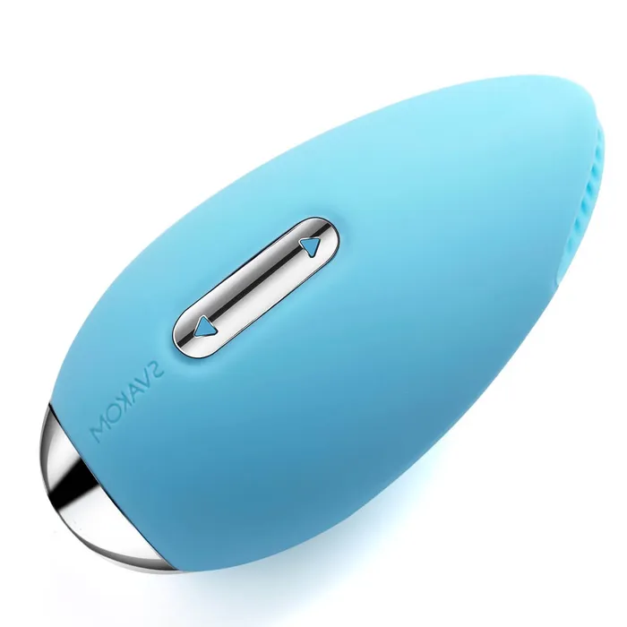 SVAKOM Candy 3function Rechargeable Silicone Massager with Moving Lips Pale Blue SVAKOM Female Sex Toys