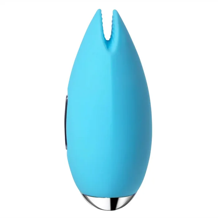SVAKOM Candy 3function Rechargeable Silicone Massager with Moving Lips Pale Blue SVAKOM Female Sex Toys