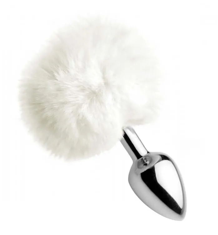 Tailz White Fluffy Bunny Tail Anal Plug XR Brands Sensual Play and Preparation XR Brands Anal Tailz White Fluffy Bunny Tail Anal Plug XR Brands Sensual Play and Preparation XR Brands Anal