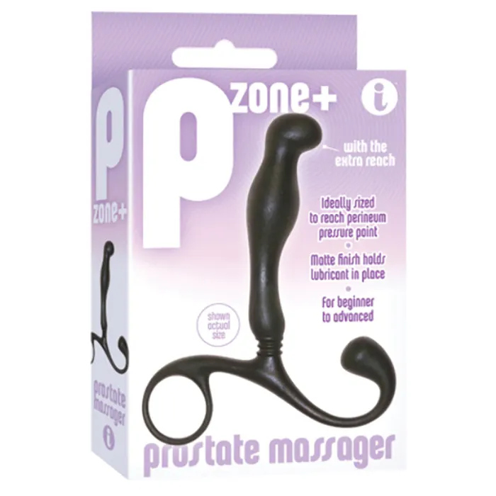 The 9s P Zone Prostate MassagerBlack Icon Brands Anal