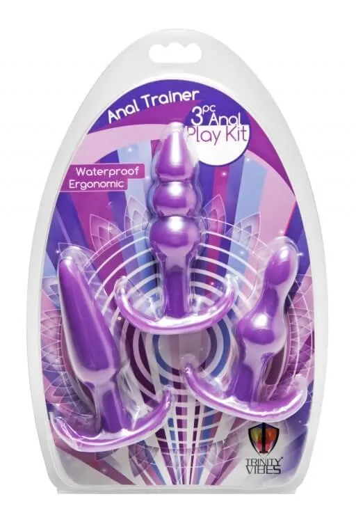 Trinity Vibes Anal Trainer 3 Piece Anal Play Kit XR Brands Anal