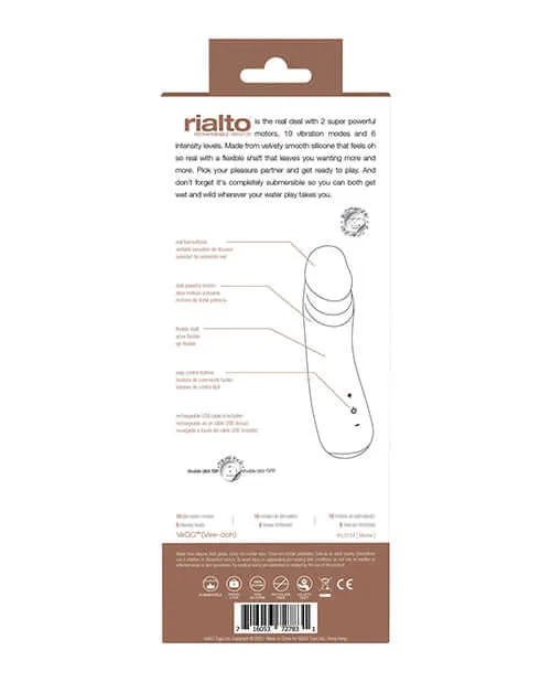 Vedo Vedo Rialto Rechargeable Vibe Mocha Vibrators