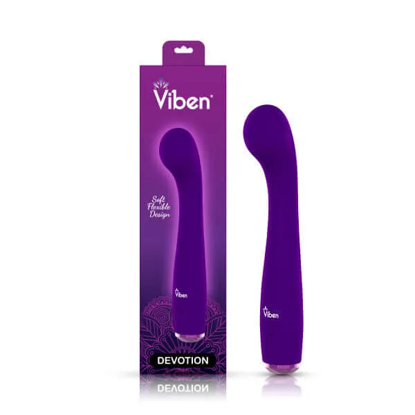 Viben Viben Devotion GSpot Vibe Violet 5 Intense Vibration Patterns Silky Silicone Vibrators