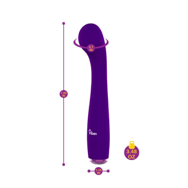 Viben Viben Devotion GSpot Vibe Violet 5 Intense Vibration Patterns Silky Silicone Vibrators