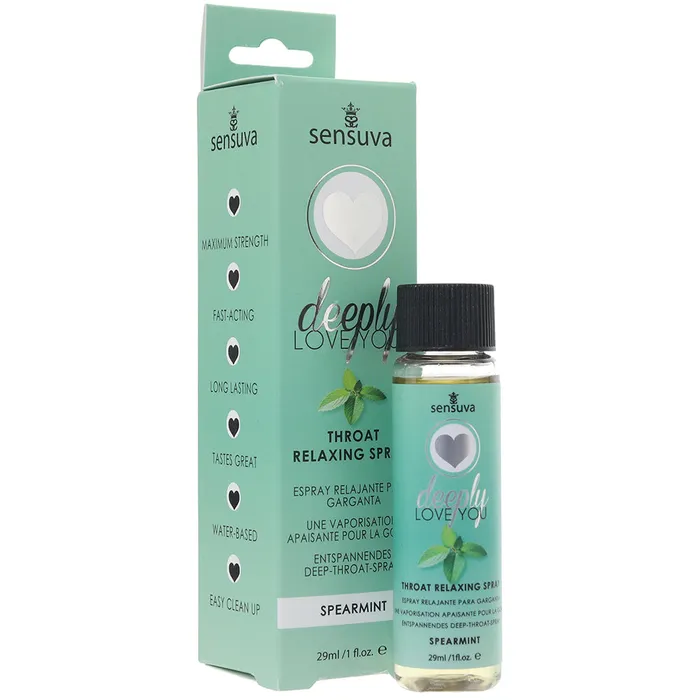 Vibrators Deeply Love You Throat Relaxing Spray 1oz in Spearmint Sensuva