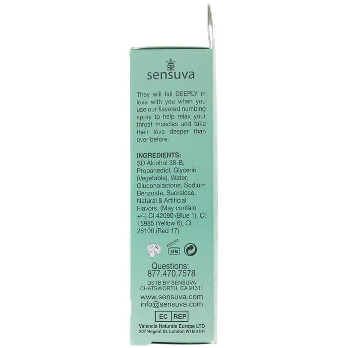 Vibrators Deeply Love You Throat Relaxing Spray 1oz in Spearmint Sensuva