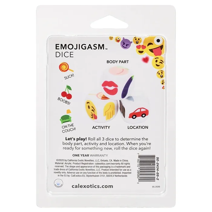 Vibrators Emojigasm Dice CAL EXOTICS