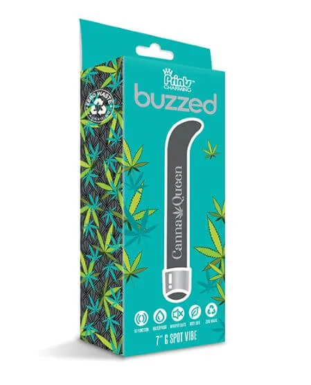 Vibrators Global Novelties Prints Charming Buzzed 7 inches GSpot Vibe Canna Queen Gray Vibrators Global Novelties Prints Charming Buzzed 7 inches GSpot Vibe Canna Queen Gray
