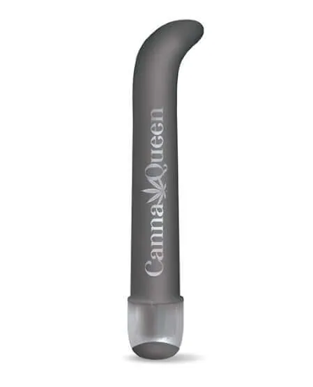 Vibrators Global Novelties Prints Charming Buzzed 7 inches GSpot Vibe Canna Queen Gray