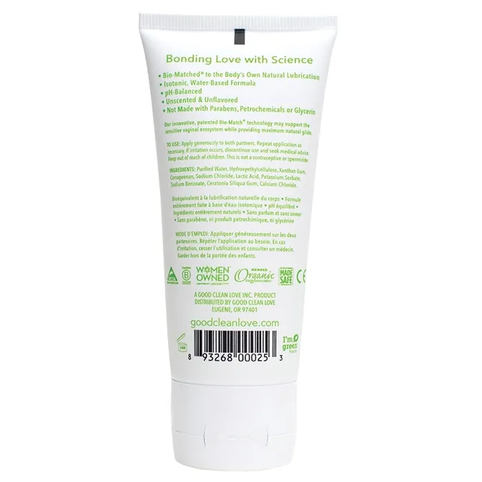 Vibrators Good Clean Love BioNude Ultra Sensitive Personal Lubricant 3oz GOOD CLEAN LOVE