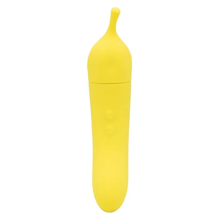Vibrators Natalies Toy Box Banana Cream Air Pulse GSpot Vibrator NATALIES TOY BOX