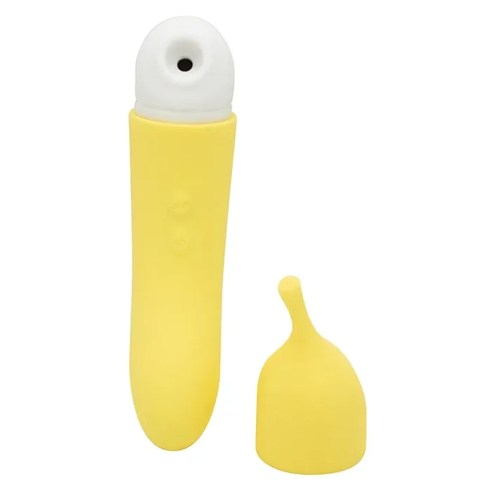 Vibrators Natalies Toy Box Banana Cream Air Pulse GSpot Vibrator NATALIES TOY BOX