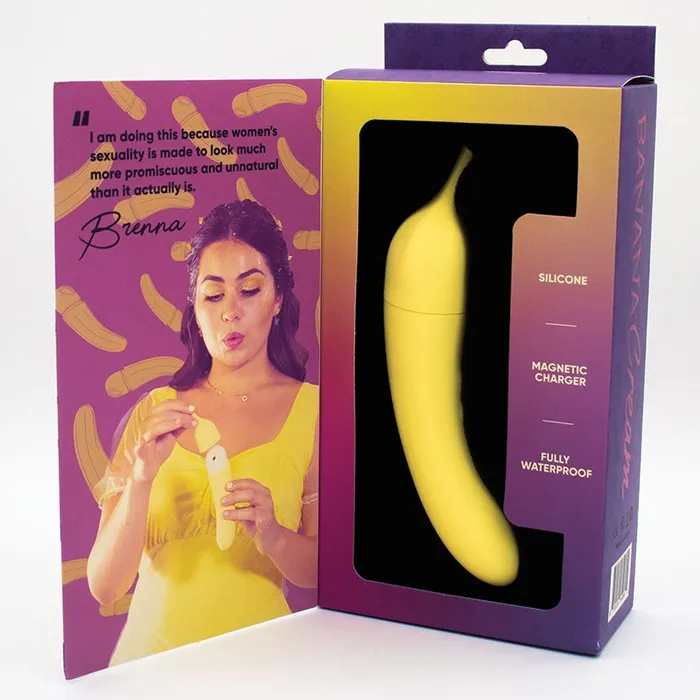 Vibrators Natalies Toy Box Banana Cream Air Pulse GSpot Vibrator NATALIES TOY BOX