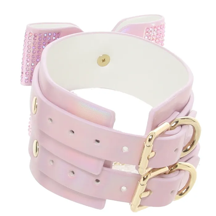 Vibrators Ouch Paris Collection Leg Cuffs in Pink Shots Toys