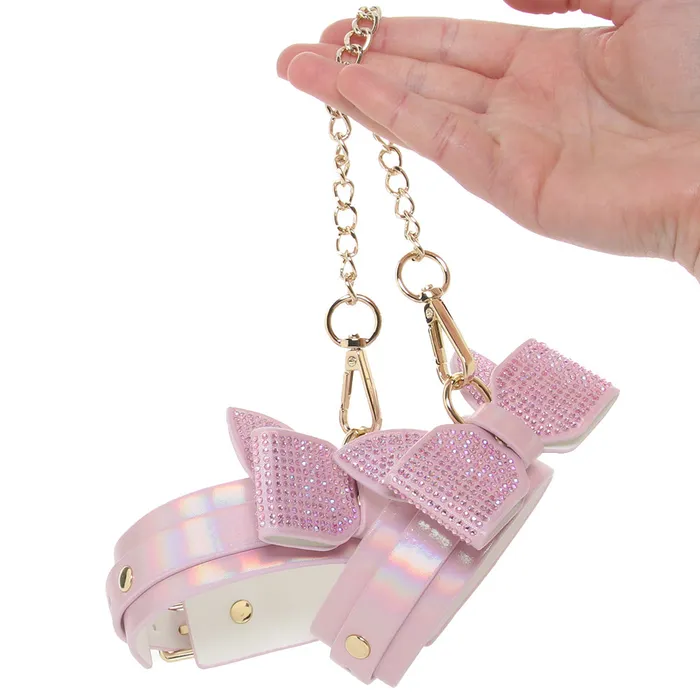 Vibrators Ouch Paris Collection Leg Cuffs in Pink Shots Toys