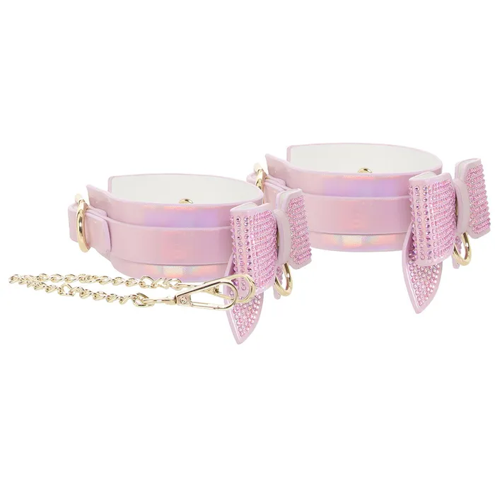 Vibrators Ouch Paris Collection Leg Cuffs in Pink Shots Toys