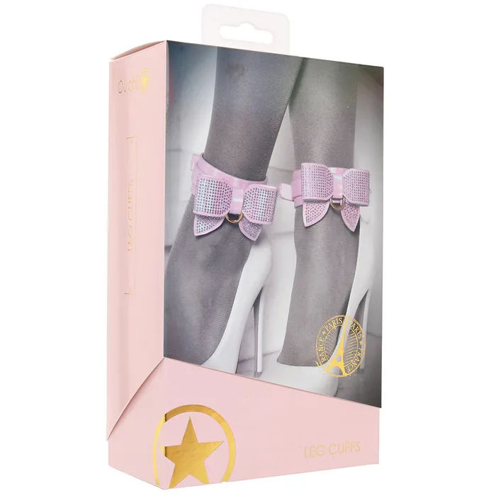 Vibrators Ouch Paris Collection Leg Cuffs in Pink Shots Toys