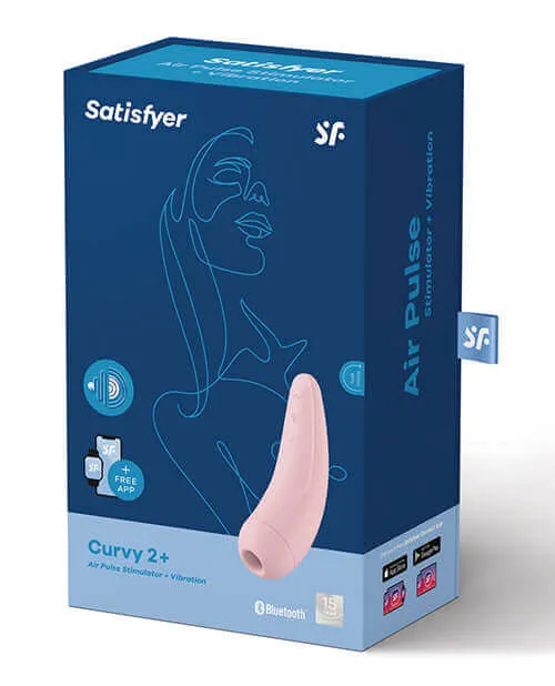 Vibrators Satisfyer Satisfyer Curvy 2 Pink Vibrator with App Pressure Wave Stimulation Vibration Programs and App Control Vibrators Satisfyer Satisfyer Curvy 2 Pink Vibrator with App Pressure Wave Stimulation Vibration Programs and App Control