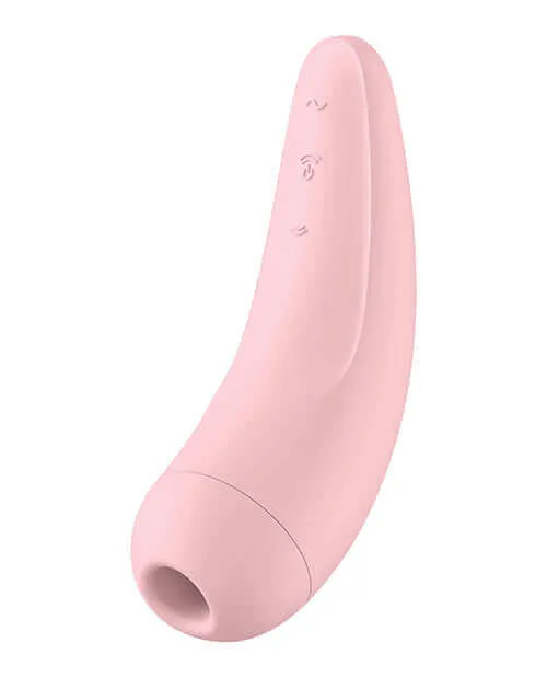 Vibrators Satisfyer Satisfyer Curvy 2 Pink Vibrator with App Pressure Wave Stimulation Vibration Programs and App Control