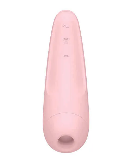 Vibrators Satisfyer Satisfyer Curvy 2 Pink Vibrator with App Pressure Wave Stimulation Vibration Programs and App Control
