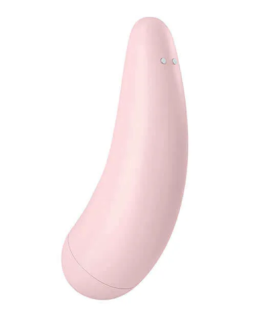 Vibrators Satisfyer Satisfyer Curvy 2 Pink Vibrator with App Pressure Wave Stimulation Vibration Programs and App Control