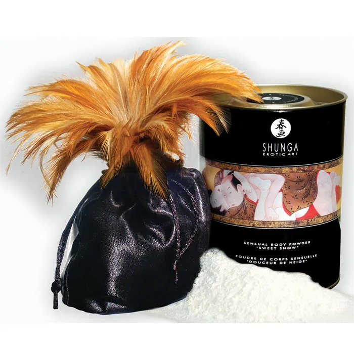 Vibrators SHUNGA Shunga Sweet Snow Body PowderRaspberry Feeling 8oz