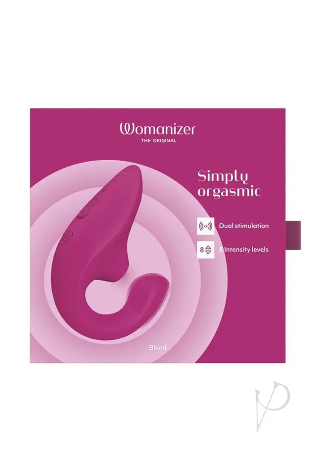 Womanizer Blend Vibrant Pink Dual Stimulation Rabbit Vibrator with Pleasure Air Technology Wevibe Female Sex Toys Womanizer Blend Vibrant Pink Dual Stimulation Rabbit Vibrator with Pleasure Air Technology Wevibe Female Sex Toys
