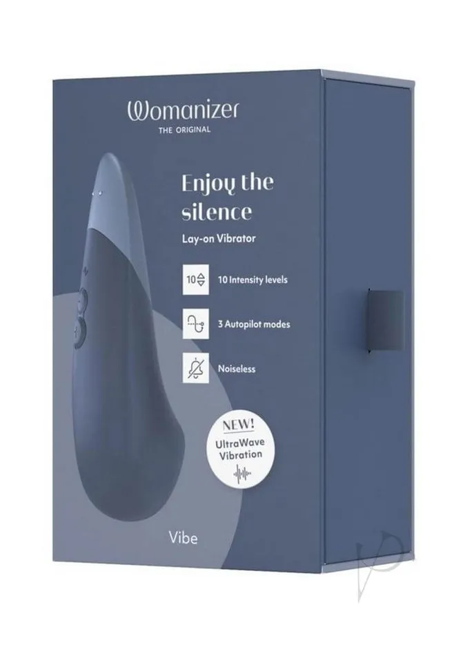 Womanizer Vibe Dark Blue Silent Clitoral Vibrator with UltraWave Vibration Wevibe Vibrators Womanizer Vibe Dark Blue Silent Clitoral Vibrator with UltraWave Vibration Wevibe Vibrators