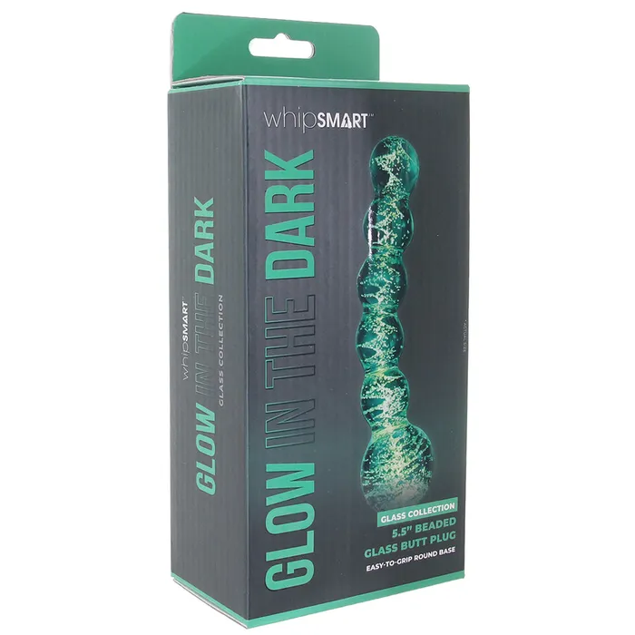 XGen Dildos Whipsmart Glow In The Dark Beaded Glass Dildo