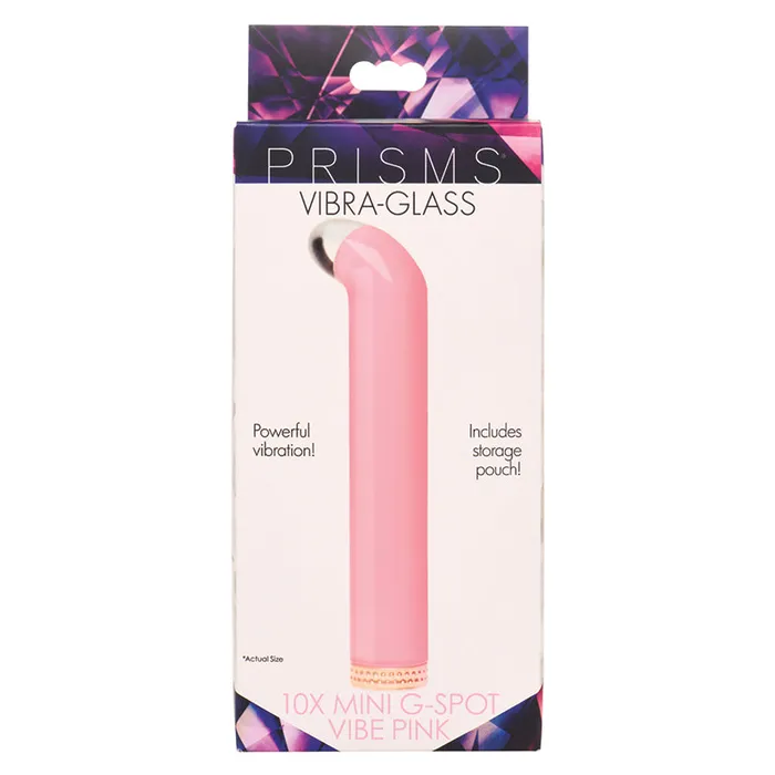 XR Brands Dildos Prisms Vibra Glass 10x Curved Glass Bu