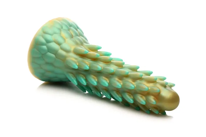 XR Brands Female Sex Toys Stegosaurus Spiky Reptile Dildo Dive into Prehistoric Pleasure with XR Brands