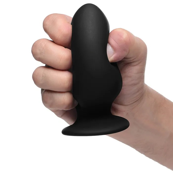 XR Brands Male Sex Toys SqueezeIt Squeezable Anal Plug MediumBlack