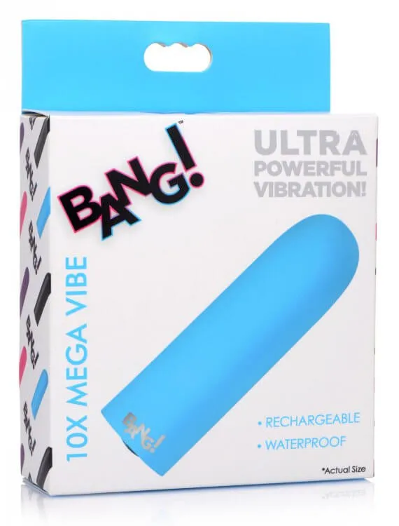 XR Brands Vibrators Bang 10X Mega Vibe Blue