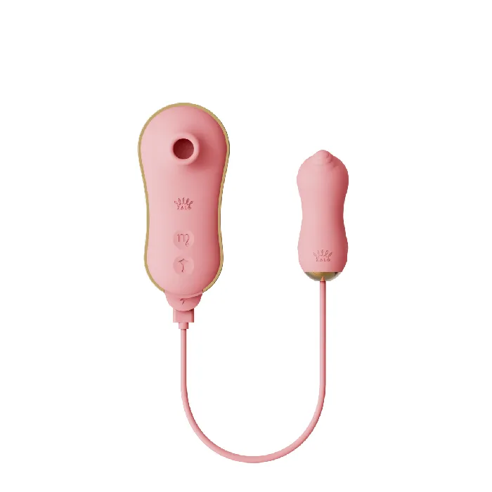 ZALO Anal ZALO Unicorn Set Suction Massager Strawberry Pink