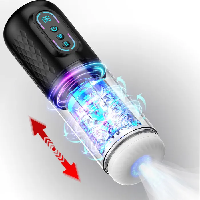 2024 April new 3 in 1 9 Rotating Thrusting Sucking Male Masturbator Cup for man Hgod Male Sex Toys