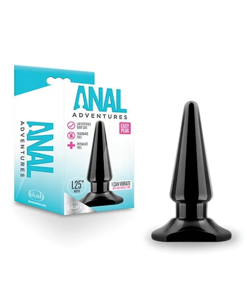 Anal Blush Novelties Blush Anal Adventures Easy Plug Black