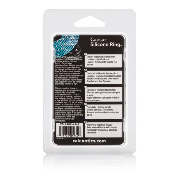 Anal CalExotics Caesar Silicone Ring Black