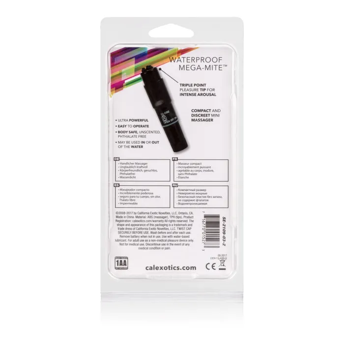 Anal CalExotics Waterproof MegaMite Black Anal CalExotics Waterproof MegaMite Black