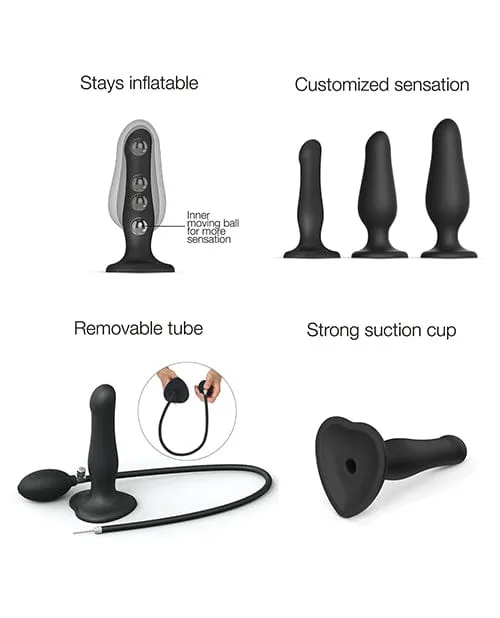Anal Strap On Me Inflatable Dildo Plug Black Strap On Me Anal Strap On Me Inflatable Dildo Plug Black Strap On Me