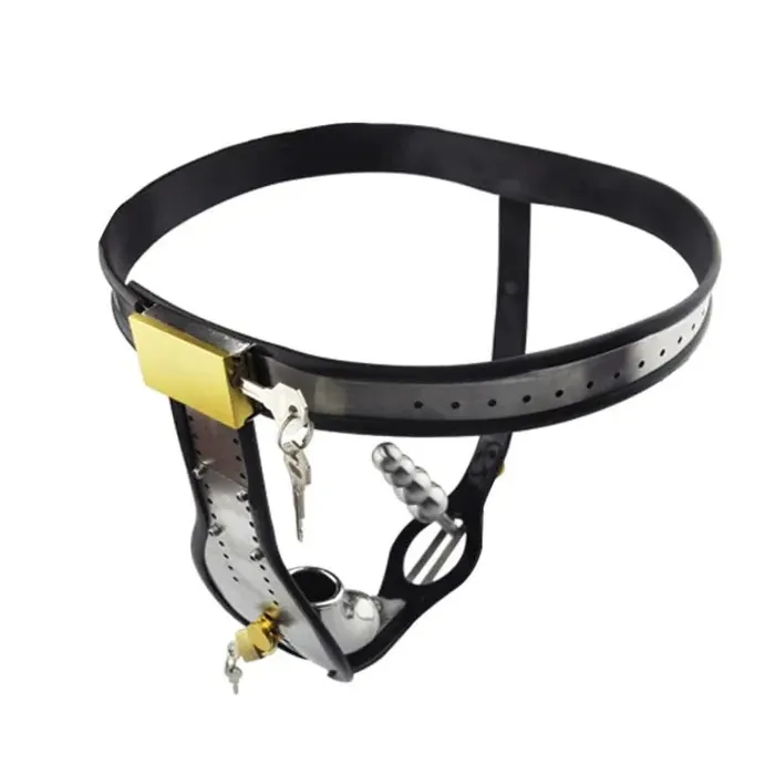 Black Emperor Anal Black Emperor Stainless Steel T Type Male Chastity Belt Device Anal Plug Black Emperor Anal Black Emperor Stainless Steel T Type Male Chastity Belt Device Anal Plug