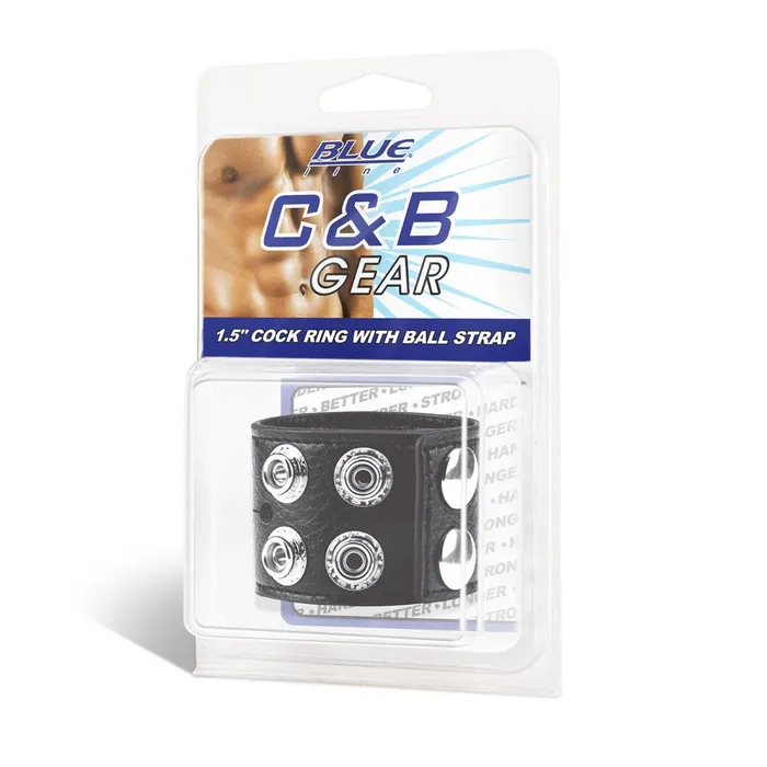 Blue Line Men Male Sex Toys 15 Cock Ring with Ball Strap