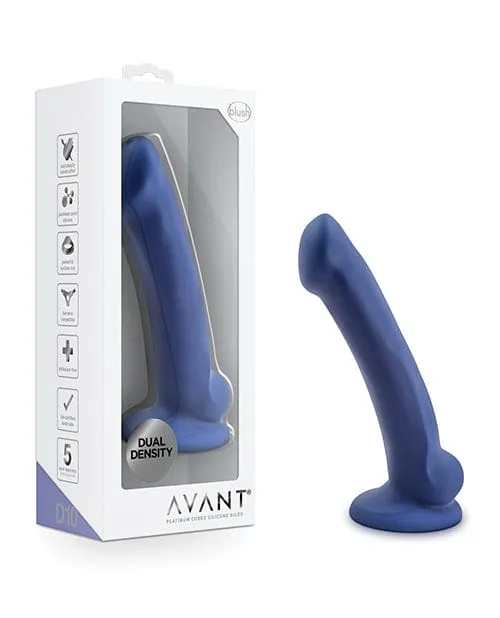 Blush Avant D10 Silicone Dildo Ergo Mini Indigo Blush Novelties Dildos