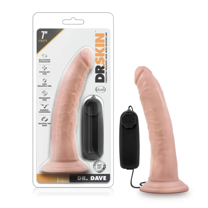 Blush Novelties Dr Skin Dr Dave 7 Inch Vibrating Cock With Suction Cup Vanilla Ea Female Sex Toys Blush Novelties Dr Skin Dr Dave 7 Inch Vibrating Cock With Suction Cup Vanilla Ea Female Sex Toys