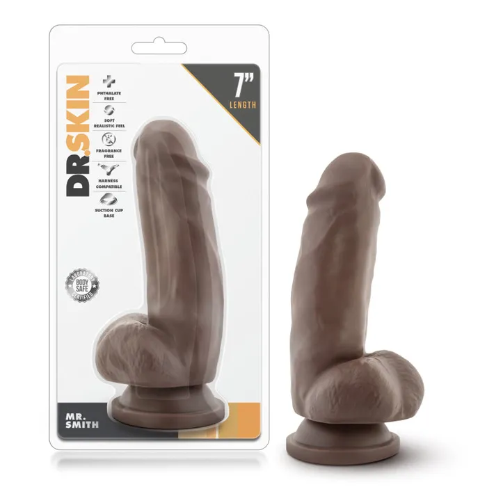 Blush Novelties Dr Skin Mr Smith 6 Dildo With Suction Cup Chocolate Female Sex Toys Blush Novelties Dr Skin Mr Smith 6 Dildo With Suction Cup Chocolate Female Sex Toys