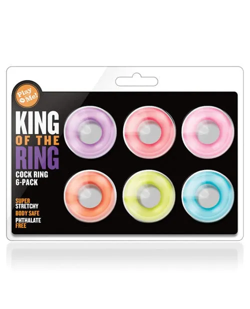 Blush Play With Me King Of The Ring Asst Colors Set Of 6 Blush Novelties Couples Blush Play With Me King Of The Ring Asst Colors Set Of 6 Blush Novelties Couples