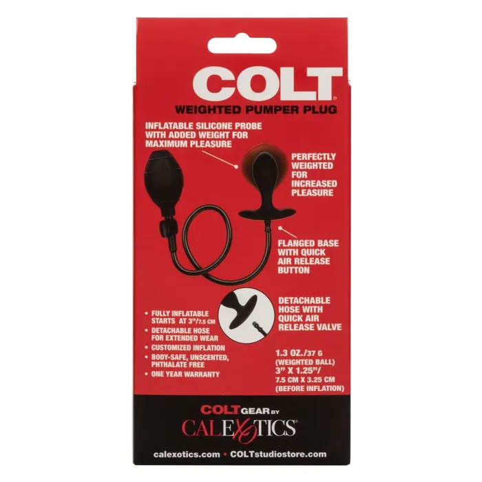 Calexotics Colt Weighted Pumper Plug Anal Calexotics Colt Weighted Pumper Plug Anal