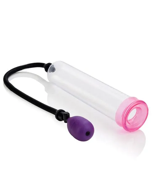 CalExotics Female Sex Toys Big Mans Pump 12 with 3 Sized Sleeves Clear CalExotics Female Sex Toys Big Mans Pump 12 with 3 Sized Sleeves Clear