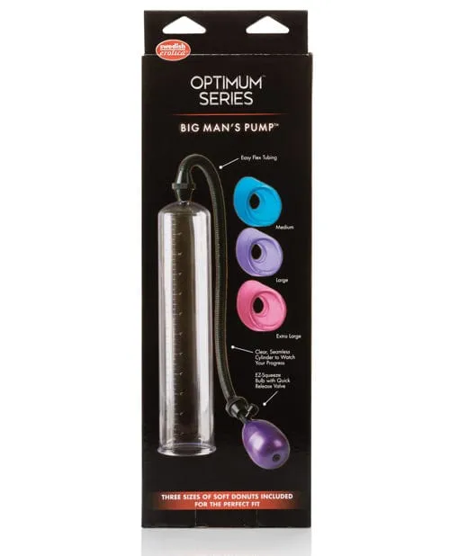CalExotics Female Sex Toys Big Mans Pump 12 with 3 Sized Sleeves Clear CalExotics Female Sex Toys Big Mans Pump 12 with 3 Sized Sleeves Clear
