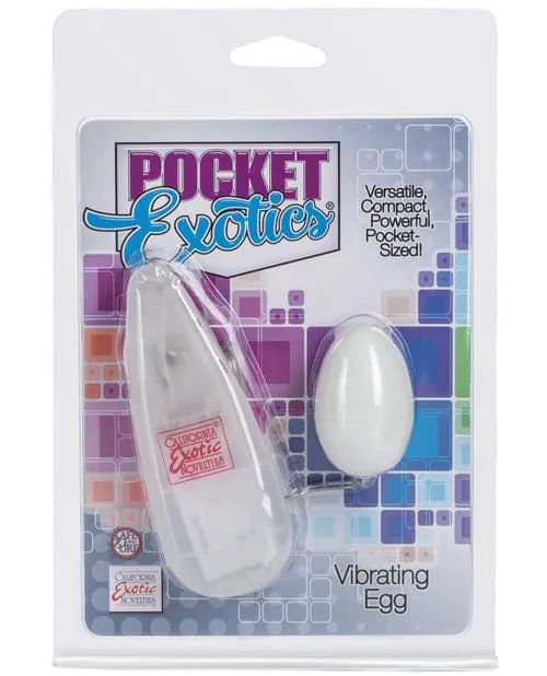 CalExotics Female Sex Toys Pocket Exotics Egg Ivory